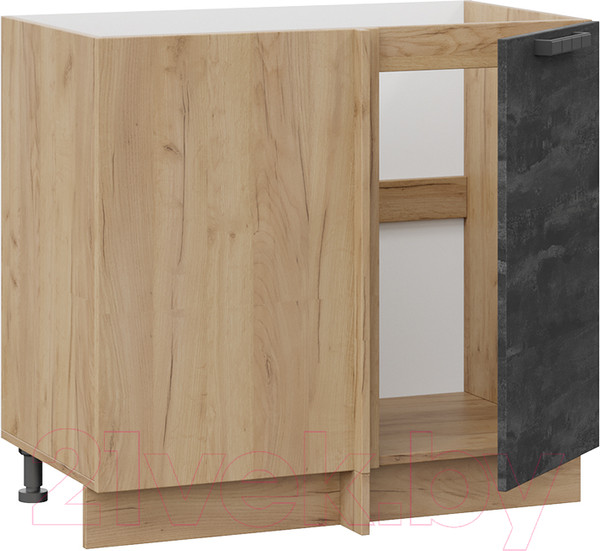 Изображение товара Шкаф-стол кухонный ТриЯ Детройт 1Н9У (дуб крафт золотой/угольный камень)