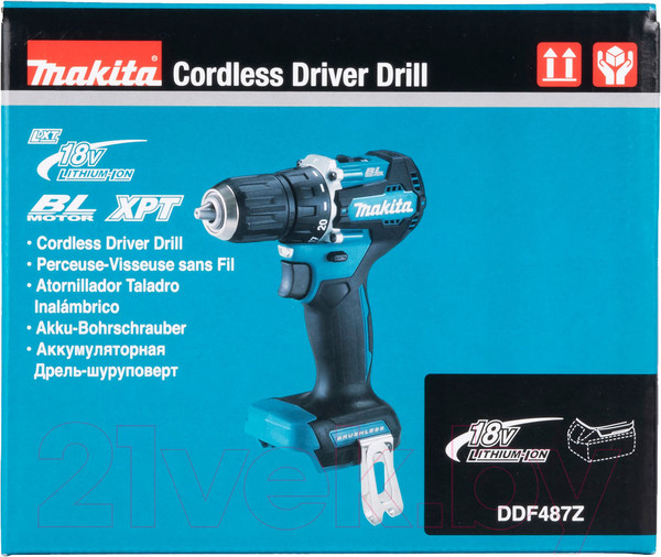 Изображение товара Профессиональная дрель-шуруповерт Makita DDF487Z