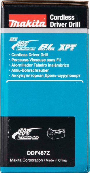 Изображение товара Профессиональная дрель-шуруповерт Makita DDF487Z