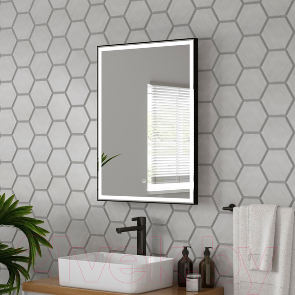 Изображение товара Зеркало Континент Strong Led Black 60х80