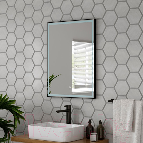 Изображение товара Зеркало Континент Strong Led Black 60х80