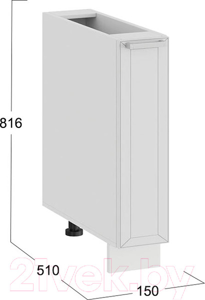 Изображение товара Шкаф карго ТриЯ Долорес 1Н15К (белый/сноу)