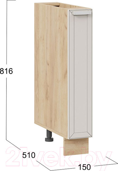 Изображение товара Шкаф карго ТриЯ Долорес 1Н15К (дуб крафт золотой/кремовый)