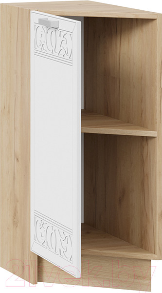 Изображение товара Шкаф-стол кухонный ТриЯ Долорес 1Н3Т (дуб крафт золотой/сноу)