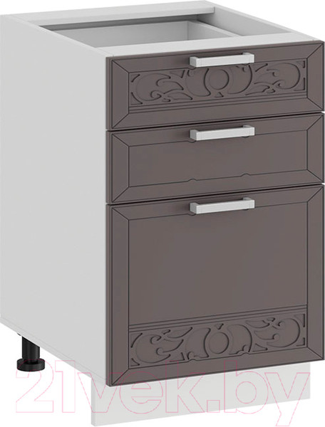 Изображение товара Шкаф-стол кухонный ТриЯ Долорес 1Н4Я3 (белый/муссон)