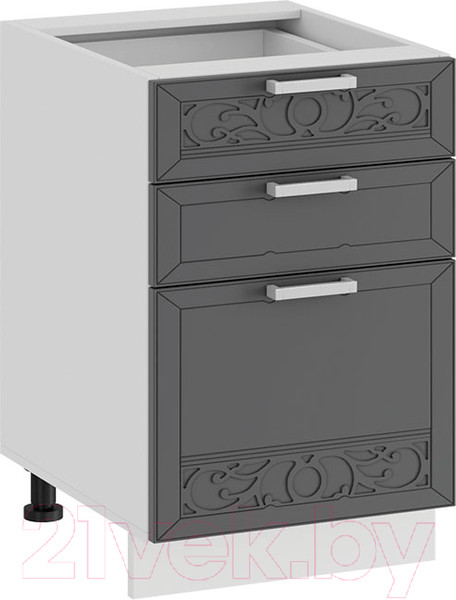 Изображение товара Шкаф-стол кухонный ТриЯ Долорес 1Н4Я3 (белый/титан)