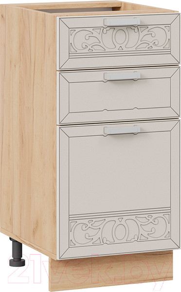 Изображение товара Шкаф-стол кухонный ТриЯ Долорес 1Н4Я3 (дуб крафт золотой/крем)