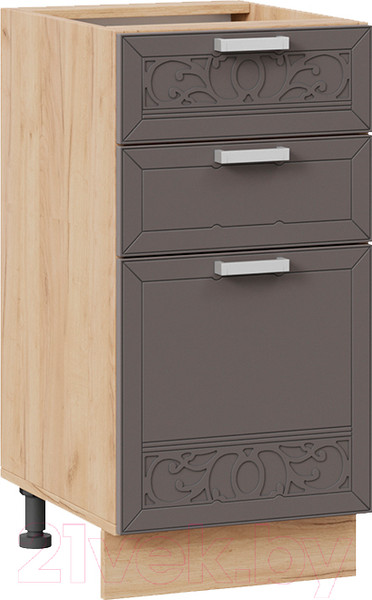 Изображение товара Шкаф-стол кухонный ТриЯ Долорес 1Н4Я3 (дуб крафт золотой/муссон)