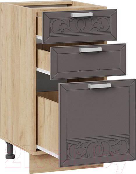 Изображение товара Шкаф-стол кухонный ТриЯ Долорес 1Н4Я3 (дуб крафт золотой/муссон)