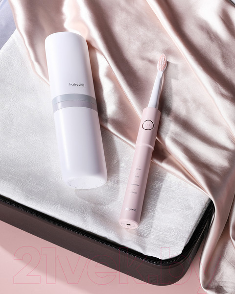 Изображение товара Электрическая зубная щетка Fairywill E11  (розовый, 8 насадок, чехол)