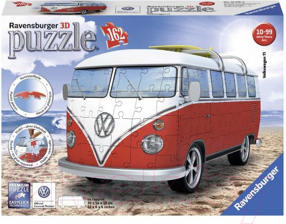 Изображение товара 3D-пазл Ravensburger VW Bus T1 / 12516 (162эл)