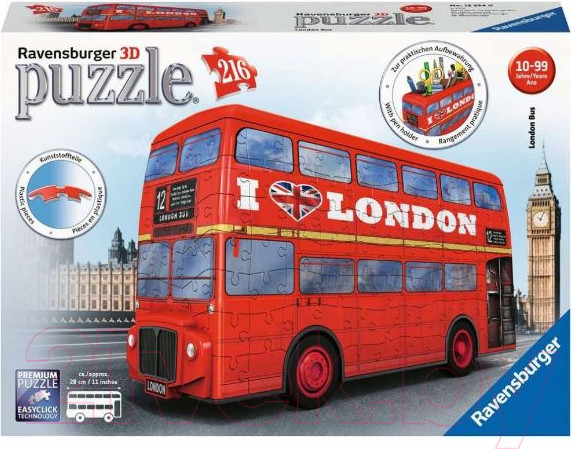 Изображение товара 3D-пазл Ravensburger Лондонский автобус / 12534 (216эл)