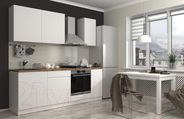 Изображение товара Шкаф навесной для кухни Eligard Urban ШН2 60/73 (белый)