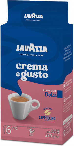 Изображение товара Кофе молотый Lavazza Crema e Gusto Dolce / 12582 (250г)