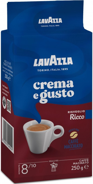 Изображение товара Кофе молотый Lavazza Crema e Gusto Ricco / 12584 (250г)