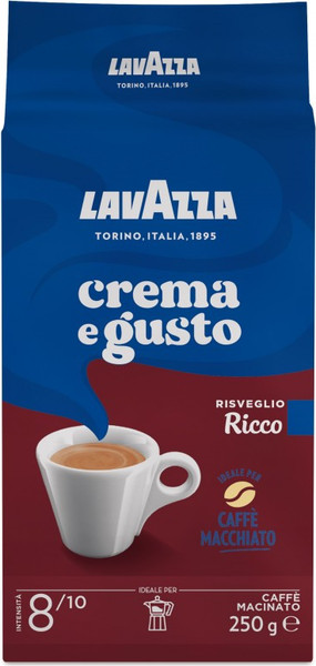 Изображение товара Кофе молотый Lavazza Crema e Gusto Ricco / 12584 (250г)