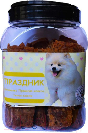 Изображение товара Лакомство для собак O'dog Праздник. Утиная вырезка (750г)