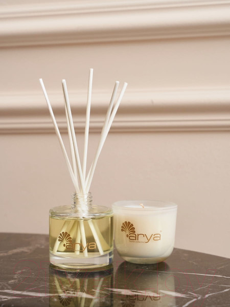 Изображение товара Ароматический набор Arya Japanese Honey Suckle / 8680943087119  (свеча+освежитель воздуха)
