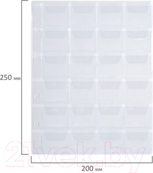 Изображение товара Набор листов для коллекционирования Staff Optima на 35 монет / 238085 (10шт)