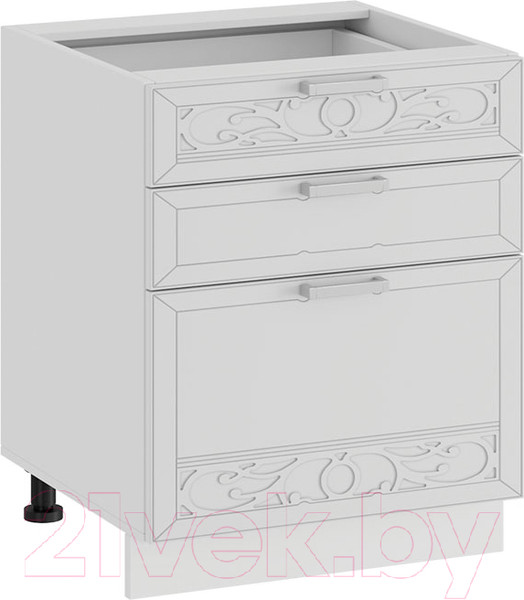 Изображение товара Шкаф-стол кухонный ТриЯ Долорес 1Н5Я3 (белый/сноу)