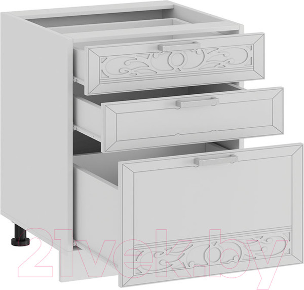 Изображение товара Шкаф-стол кухонный ТриЯ Долорес 1Н5Я3 (белый/сноу)