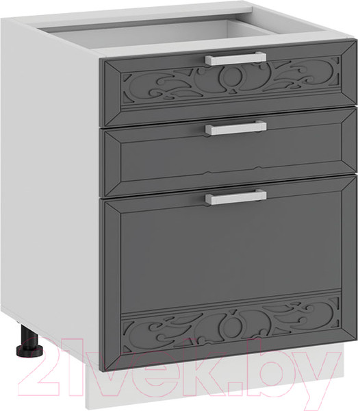 Изображение товара Шкаф-стол кухонный ТриЯ Долорес 1Н5Я3 (белый/титан)