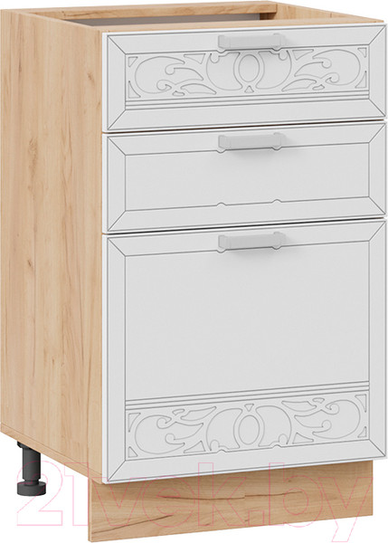 Изображение товара Шкаф-стол кухонный ТриЯ Долорес 1Н5Я3 (дуб крафт золотой/сноу)