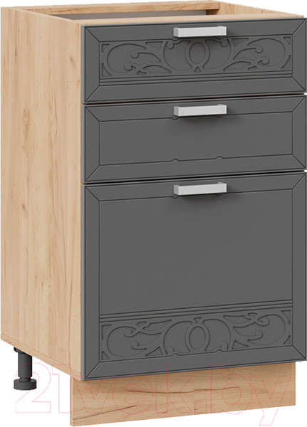 Изображение товара Шкаф-стол кухонный ТриЯ Долорес 1Н5Я3 (дуб крафт золотой/титан)