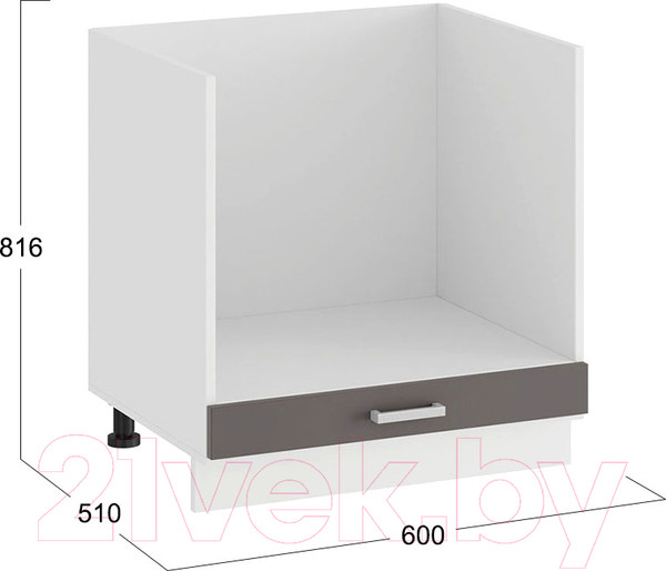 Изображение товара Шкаф под духовку ТриЯ Долорес 1Н6Б (белый/муссон)