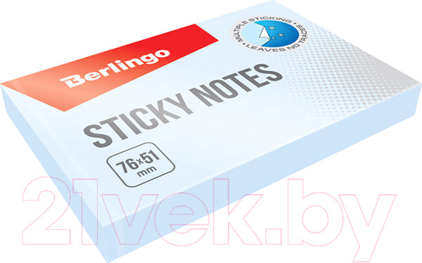 Изображение товара Блок для записей Berlingo HN7651SB (пастель голубой)