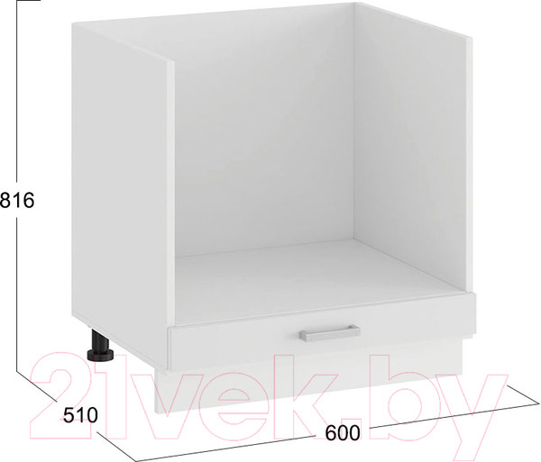 Изображение товара Шкаф под духовку ТриЯ Долорес 1Н6Б (белый/сноу)