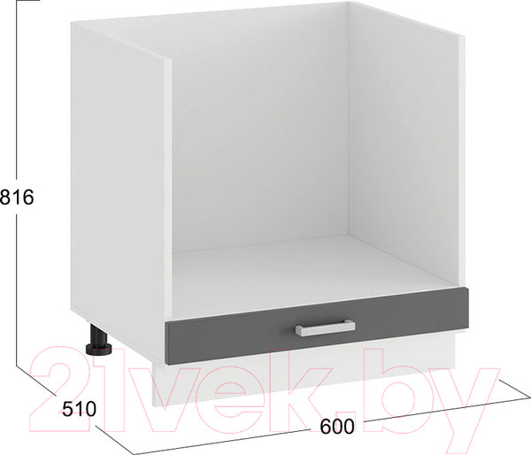 Изображение товара Шкаф под духовку ТриЯ Долорес 1Н6Б (белый/титан)