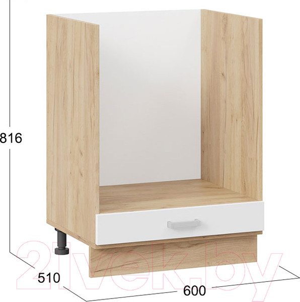 Изображение товара Шкаф под духовку ТриЯ Долорес 1Н6Б (дуб крафт золотой/сноу)