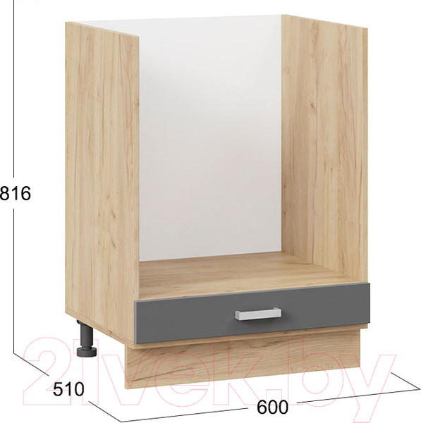 Изображение товара Шкаф под духовку ТриЯ Долорес 1Н6Б (дуб крафт золотой/титан)