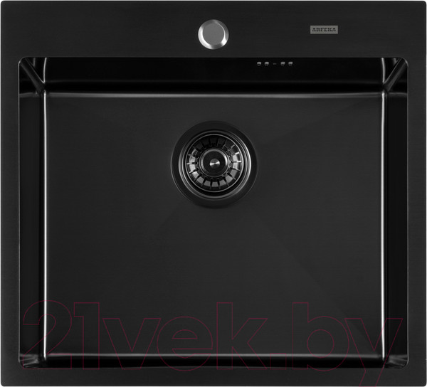 Изображение товара Мойка кухонная Arfeka AF PVD Nano 55x50.5 (черный)