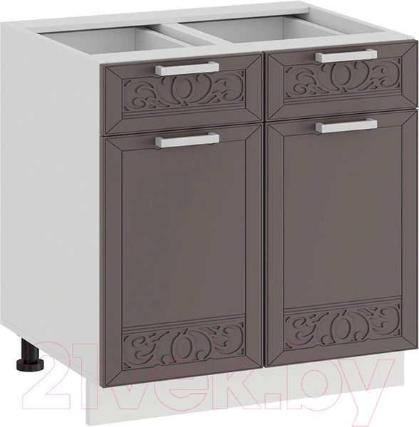 Изображение товара Шкаф-стол кухонный ТриЯ Долорес 1Н6Я1 (белый/муссон)