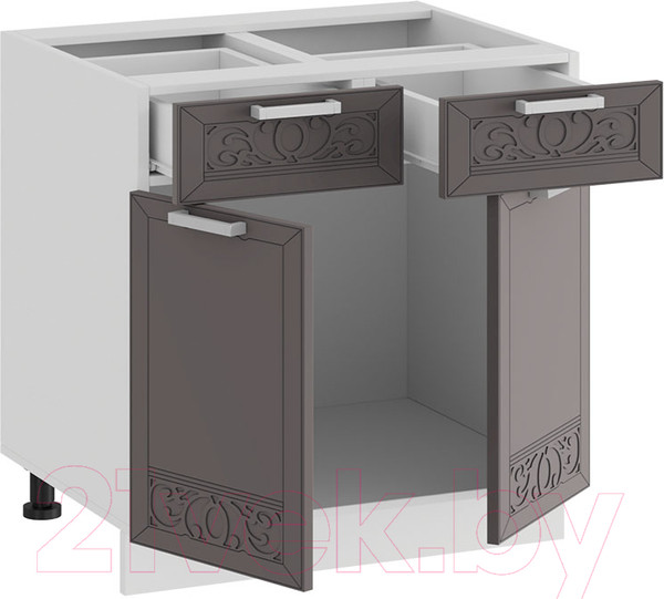 Изображение товара Шкаф-стол кухонный ТриЯ Долорес 1Н6Я1 (белый/муссон)
