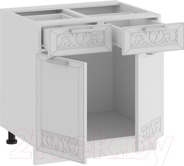 Изображение товара Шкаф-стол кухонный ТриЯ Долорес 1Н6Я1 (белый/сноу)