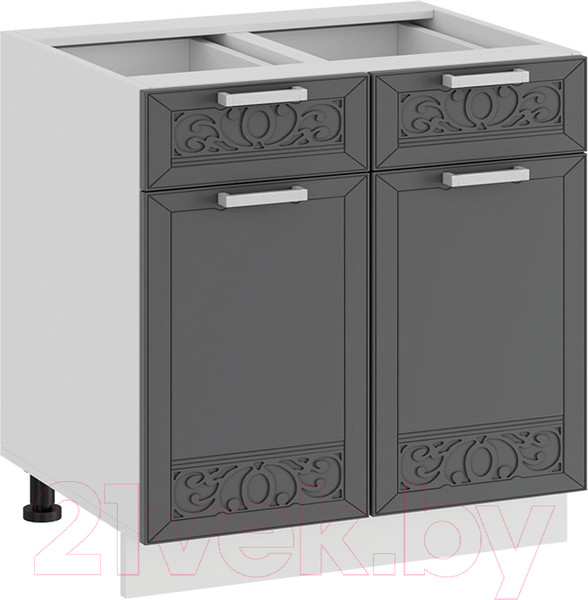 Изображение товара Шкаф-стол кухонный ТриЯ Долорес 1Н6Я1 (белый/титан)