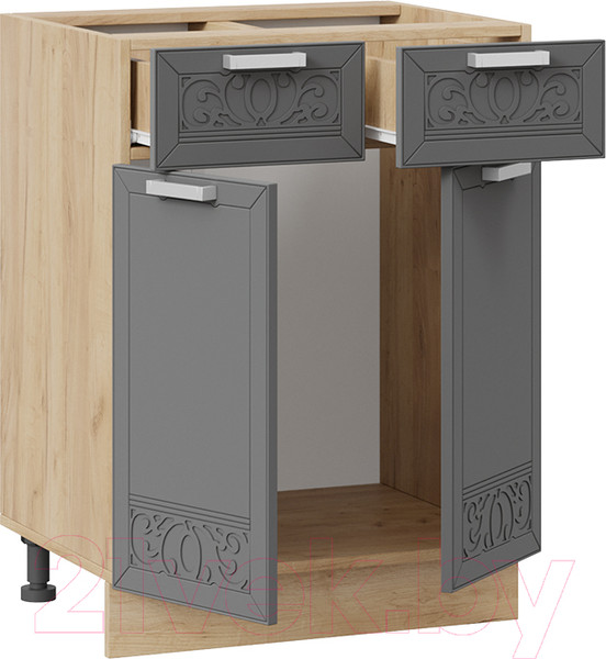 Изображение товара Шкаф-стол кухонный ТриЯ Долорес 1Н6Я1 (дуб крафт золотой/титан)