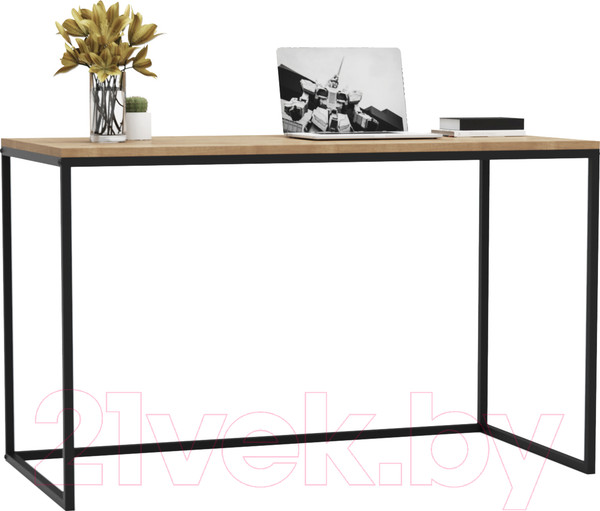 Изображение товара Письменный стол Crafto Вествуд Лофт 03 120x60x75 (черный/дуб)