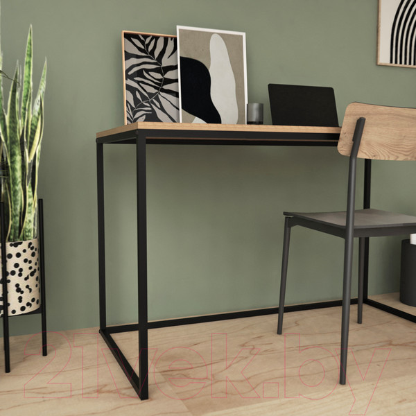 Изображение товара Письменный стол Crafto Вествуд Лофт 03 120x60x75 (черный/дуб)