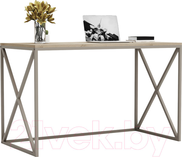 Изображение товара Письменный стол Crafto Модерн Лофт 04 120x60x75 (латте/ каштан)