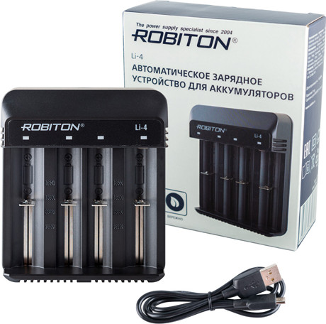 Изображение товара Зарядное устройство для аккумуляторов Robiton Li-4 / БЛ17519