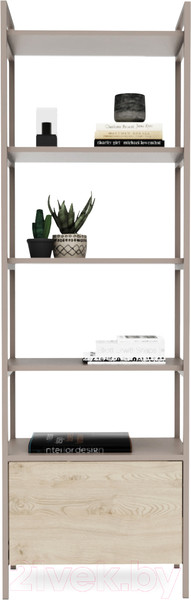 Изображение товара Стеллаж Crafto Бонд Мини Лофт 06 60x32x190 (латте каштан)