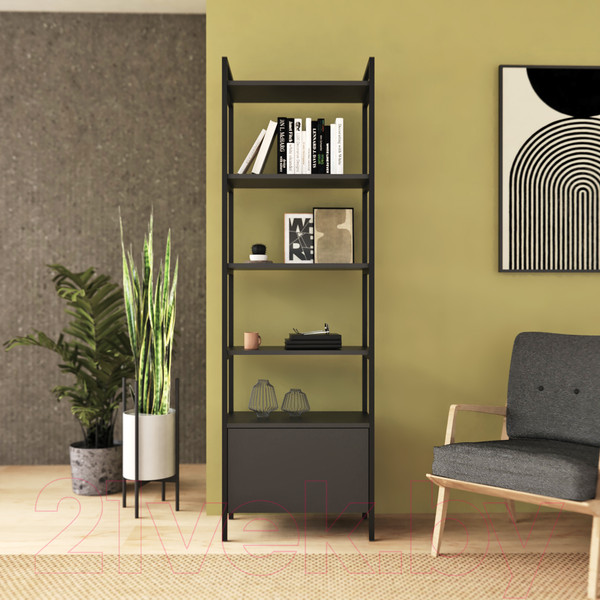 Изображение товара Стеллаж Crafto Бонд Мини Лофт 11 60x32x190 (графит)