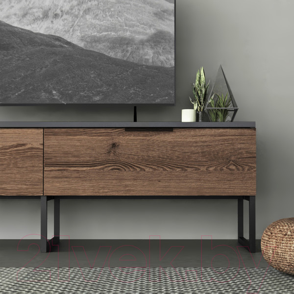 Изображение товара Тумба Crafto Рокки 03 150x38x47 (вишня/графит)