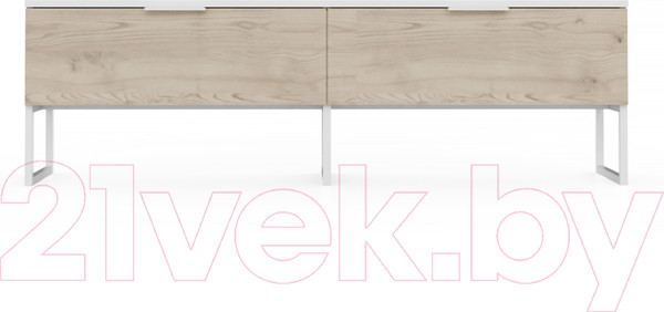 Изображение товара Тумба Crafto Рокки 04 150x38x47 (белый/каштан)