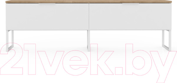 Изображение товара Тумба Crafto Рокки 05 150x38x47 (белый/дуб)