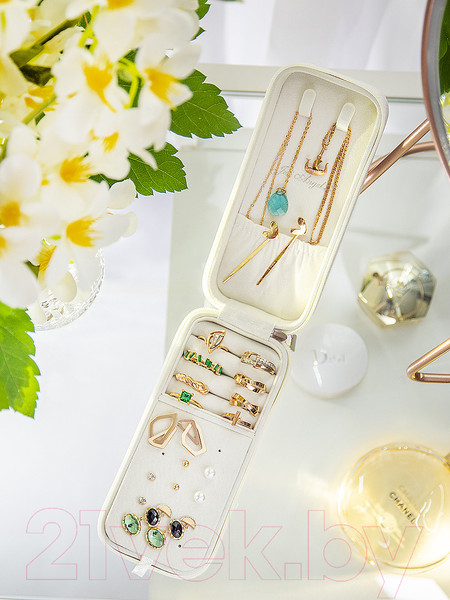 Изображение товара Шкатулка Joli Angel Бэтти SR-703 (белый/экокожа)